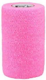 3M Vetrap Equine Cohesive Bandage Hot Pink 10cm