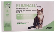 Eliminall Spot-On Solution for Cats 50mg Pack of 3