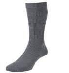 Solesee Softop Diabetic Socks Mid Grey One Pair Size 11 - 13