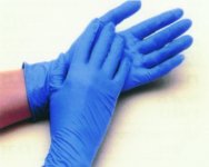 Qualicare Blue Nitrile Gloves Large Pack of 100