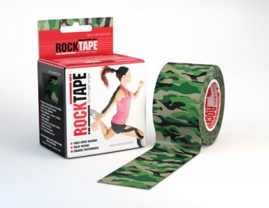 RockTape Green Camo 5cm x 5m Kinesiology Tape