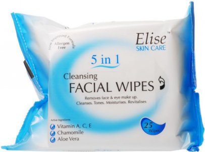 Elise Cleansing Facial Wipes Pack of 25
