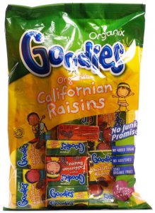 Organix Goodies Californian Raisins 250g