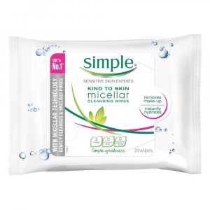 Simple Micellar Wipes Pack of 25