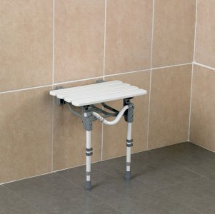 Patterson Wall Mounted Shower Seat Slatted Standard