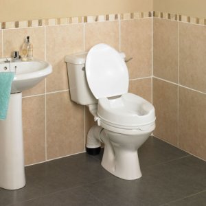 Patterson Raised Toilet Seat Savanah 10cm/4'' with Lid